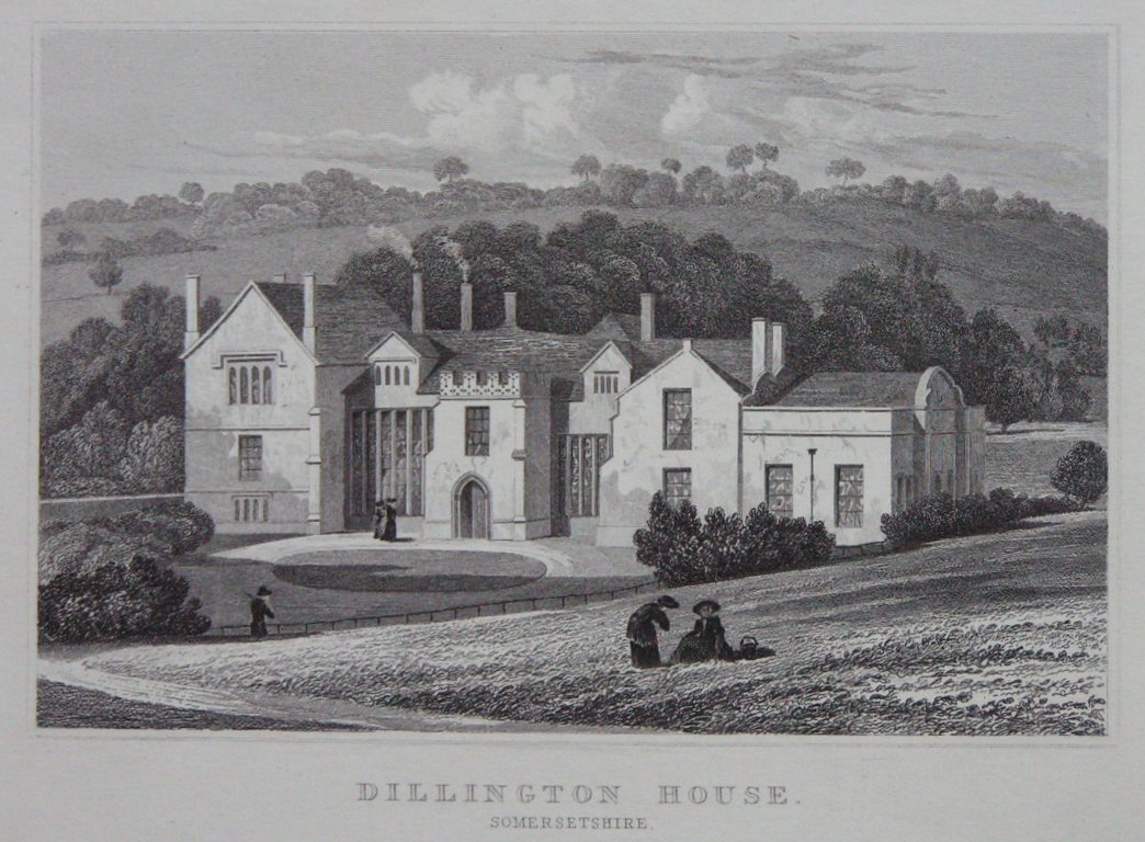 Print - Dillington House, Somersetshire - Watkins